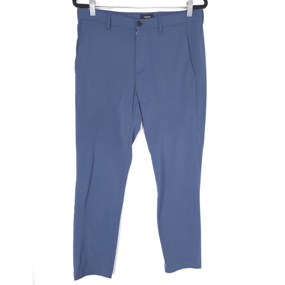 THEORY Men Dress Pants Blue 32 Slim Fit ZAINE SW NEOTERIC F0877210 USA MADE